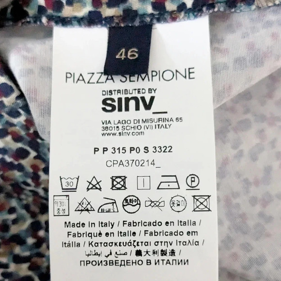 NEW Piazza Sempione Printed Cotton Audrey Trouser - Picture 5 of 7